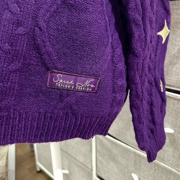 NEW IN BAG Taylor Swift Authentic Speak Now Purple Cardigan OFFICIAL MERCH - Picture 4 of 13